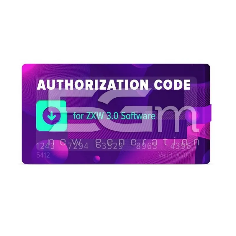 Authorization Code for ZXW 3.0 Software | Store Online 5G-M