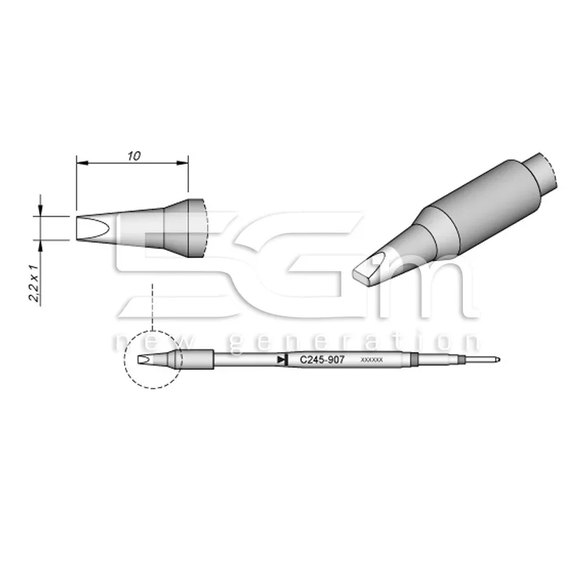 Spare Tip JBC Long Life C245-097 | Loja Online 5G-M