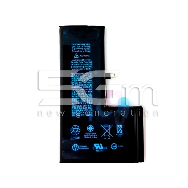 Batteria 2658 mAh + Adesivo iPhone XS No Logo | Store Online 5G-M