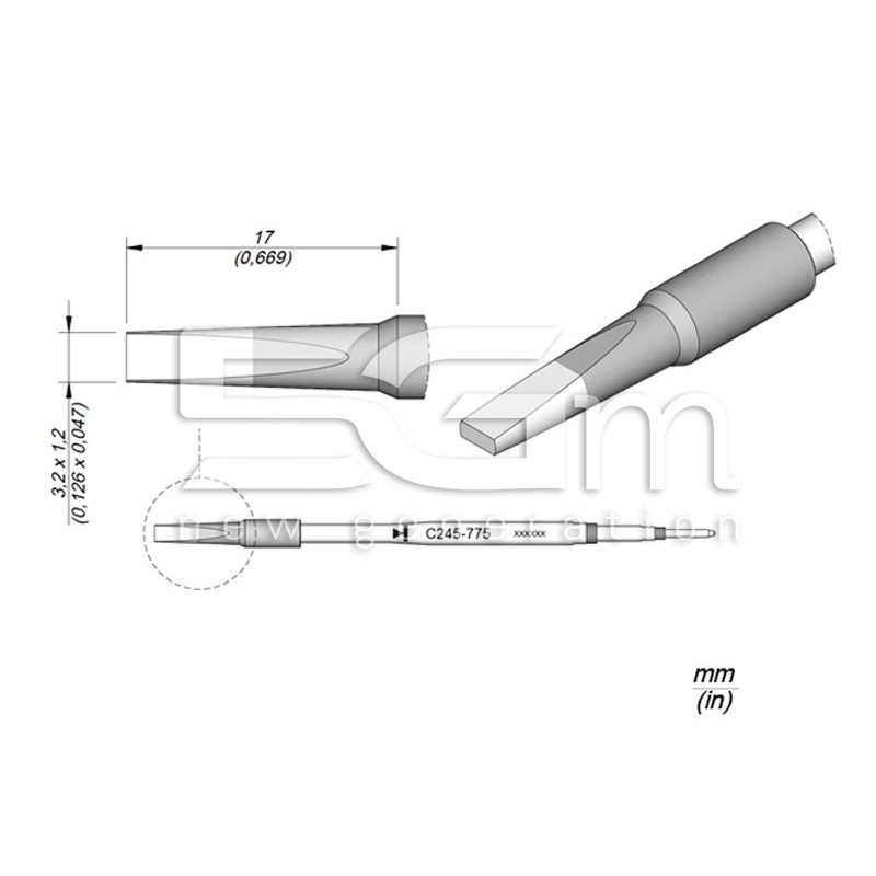 Punta di Ricambio JBC Long Life C245775