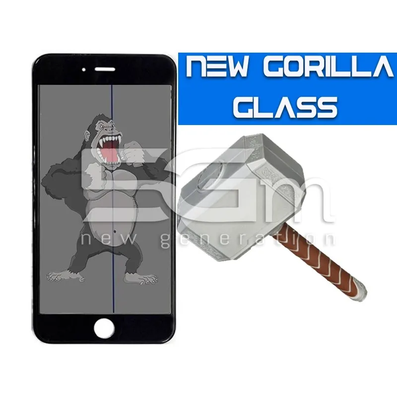 Gorilla Glass Nero iPhone 6S Plus + Frame + Oca + Polarizzata | Store Online 5G-M