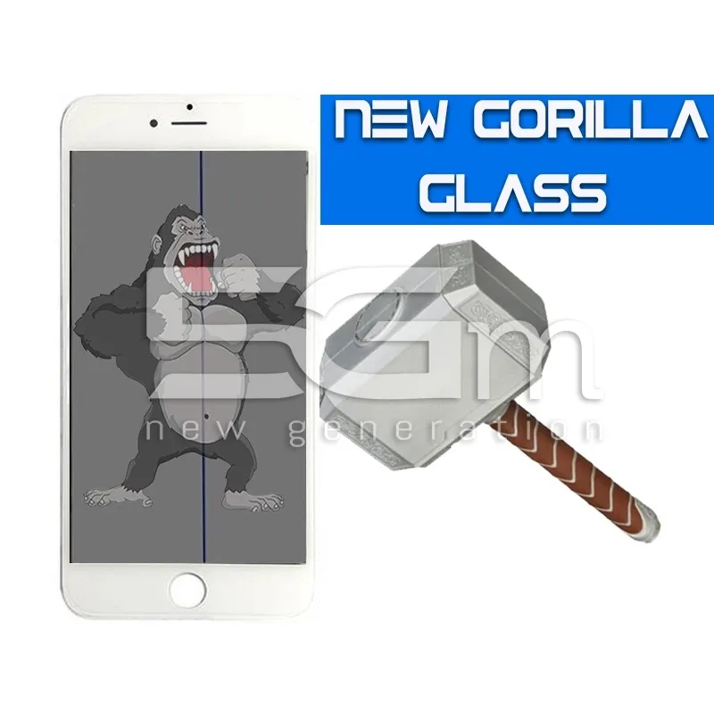 Verre Gorilla Blanc iPhone 6S Plus + Châssis + OCA + Polarisé | 5G-M.com