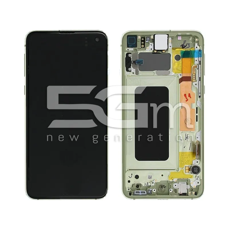 Display Touch Canary Yellow + Rahmen Samsung SM-G970F S10e | 5G-M.com