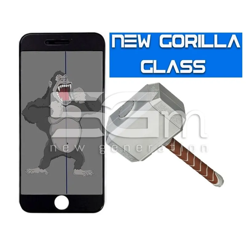 Sticlă Gorilla Negru iPhone 5S + Ramă OCA Polarizată | 5G-M