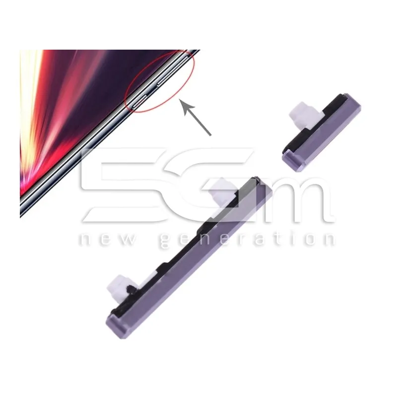 Externe Ein-/Aus- + Lautstärke-Tasten Lila Huawei P20 Pro | 5G-M.com