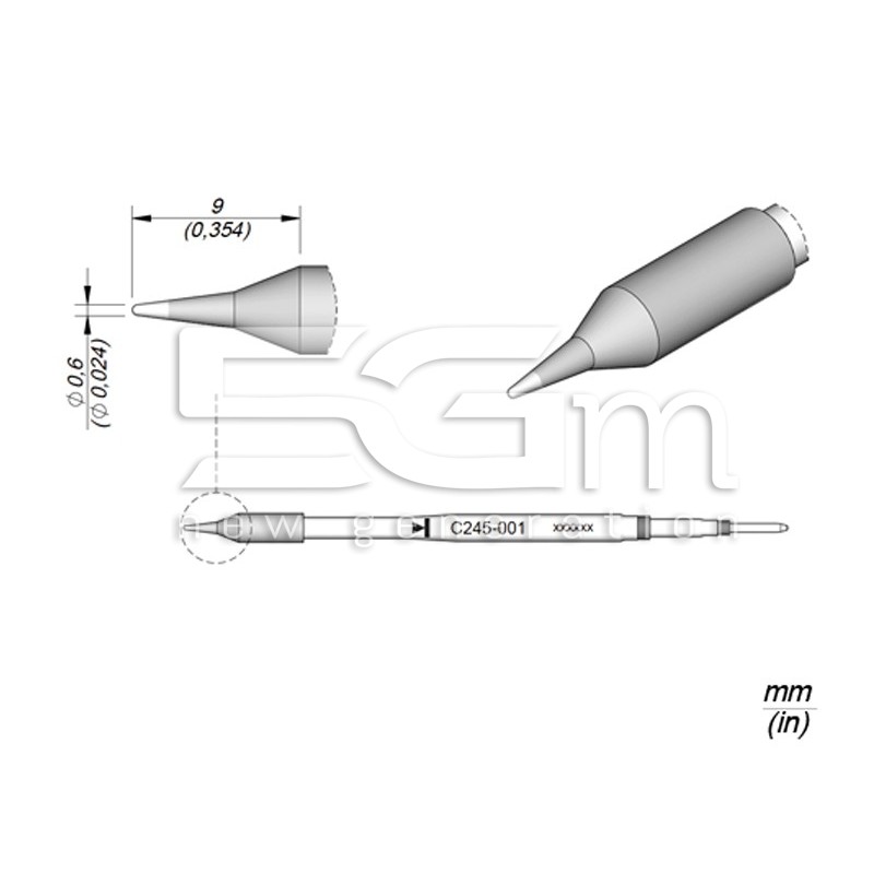 Punta di Ricambio JBC Long Life C245001