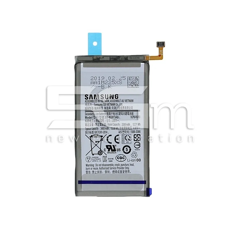 Akku EB-BG973ABU 3400mAh Samsung SM-G973F S10 Ori | Online-Shop 5G-M