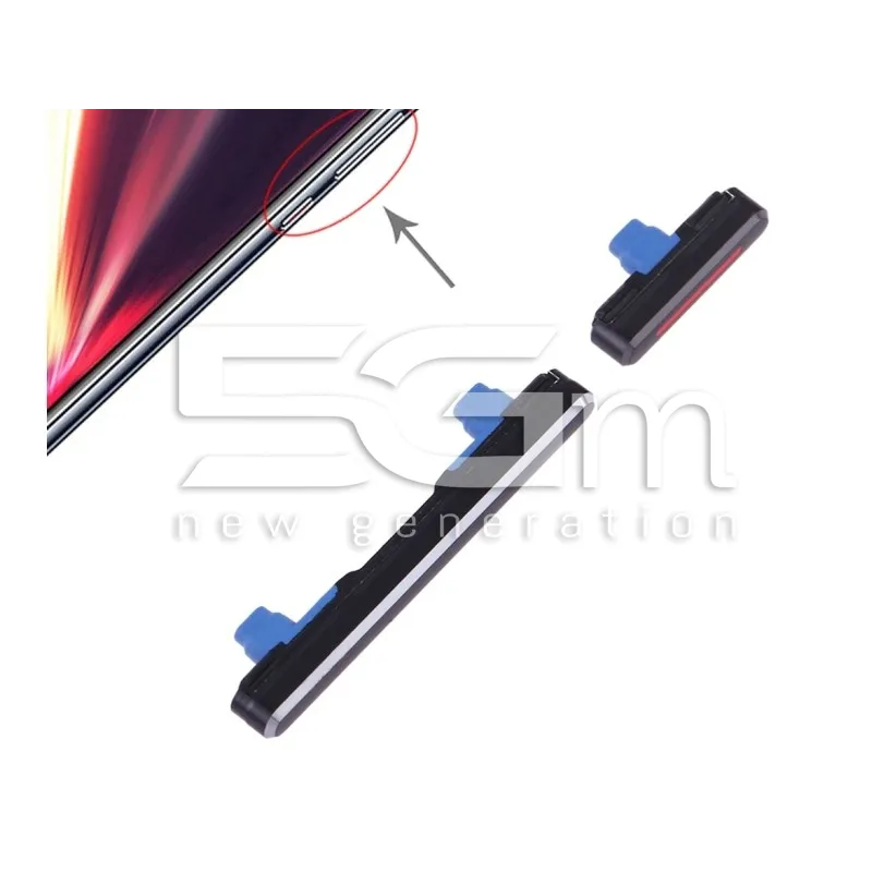 Tasti Esterni Accensione + Volume Neri Huawei P20 Pro | Store Online 5G-M