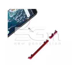 Power Button + Volume Red Xiaomi Mi A2/Mi 6X