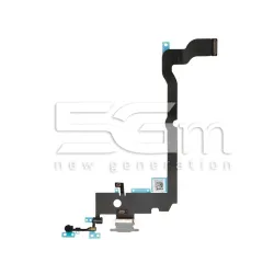 Connecteur de Charge Nappe Argent iPhone XS Max | 5G-M