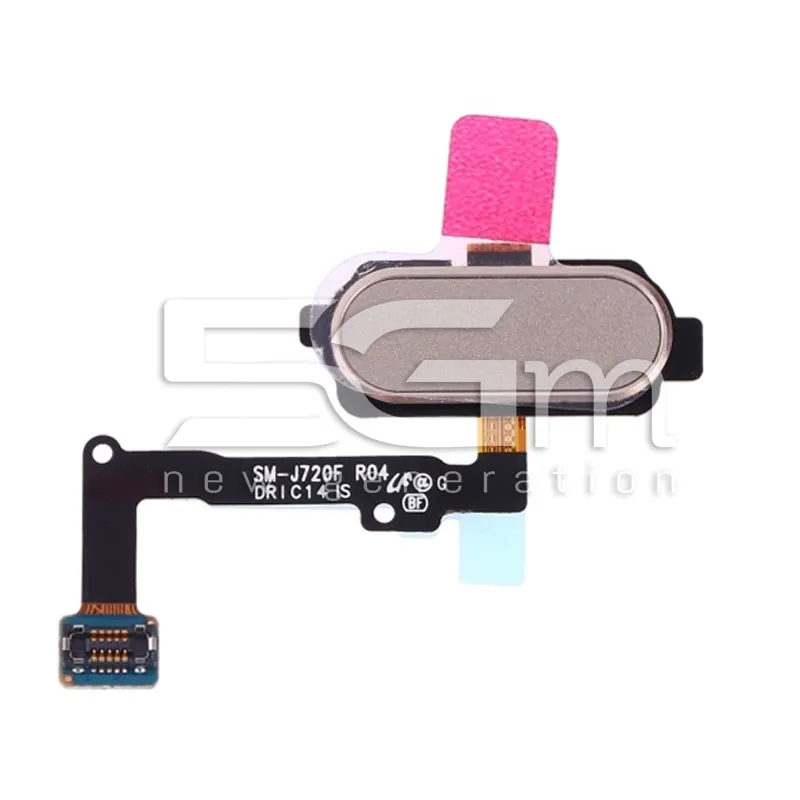 Home Button Gold Flat Cable Samsung SM-J720 J7 Duo | 5G-M Online Store