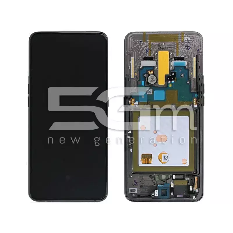 Ecra Tatil + Chassi Preto Samsung SM-A805F A80 Ori