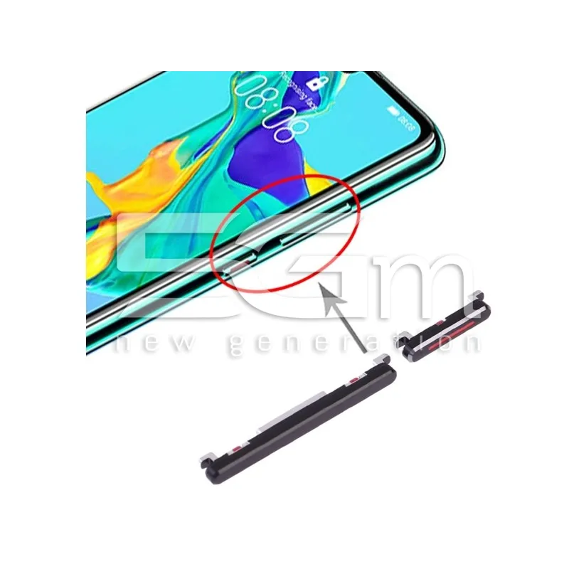 Butoane Externe Pornire + Volum Negru Huawei P30 | 5G-M.com