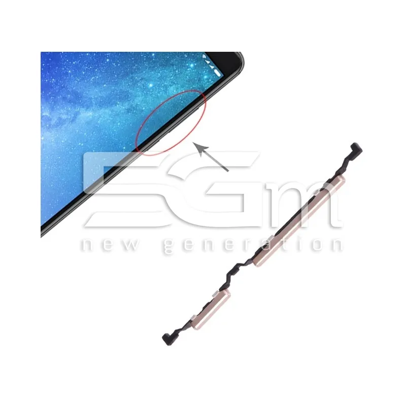 Tasti Esterni Accensione + Volume Gold Xiaomi Mi Max 2 | Store Online 5G-M