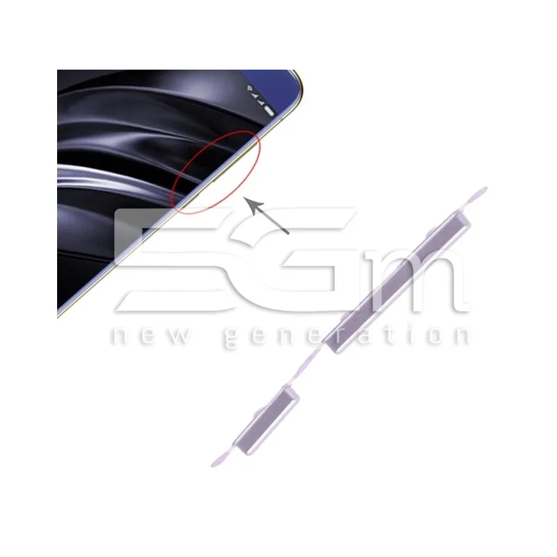 Tasti Esterni Accensione + Volume Silver Xiaomi Redmi 6 | Store Online 5G-M