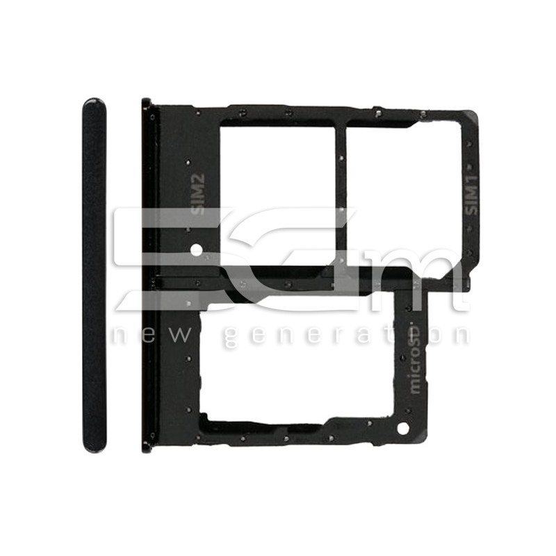 Supporto Dual Sim Card + Micro SD Nero Samsung SM-A202 A20e