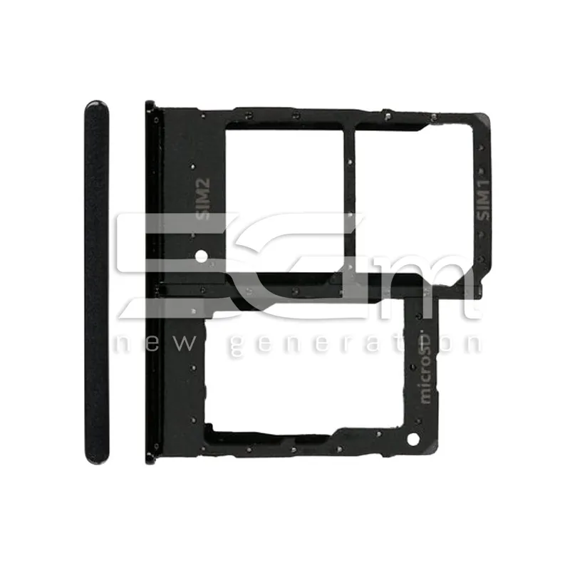 Tiroir Double Carte SIM + Micro SD Noir Samsung SM-A202 A20e | 5G-M