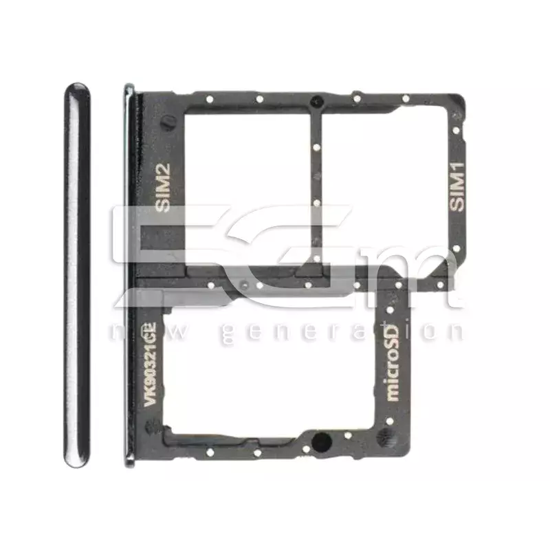 Sim Card + Micro SD Tray Black Samsung SM-A405 A40