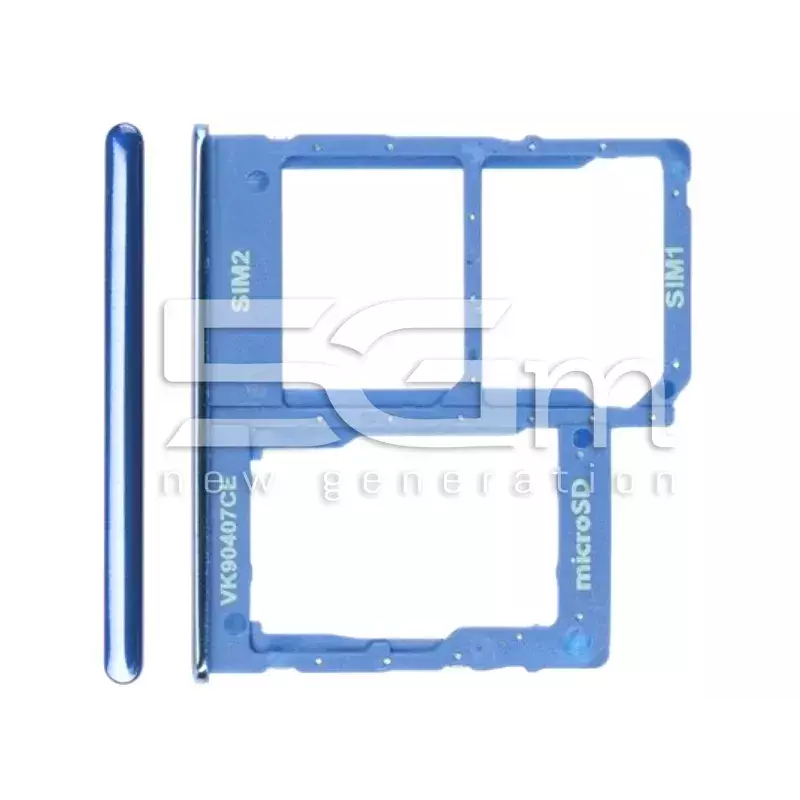 Sim Card + Micro SD Tray Blue Samsung SM-A405 A40