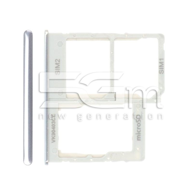 Supporto Sim Card + Micro SD Bianco Samsung SM-A405 A40