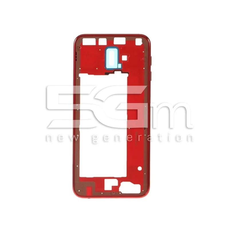 Mittelrahmen Rot für Samsung J6+ (SM-J610) | 5G-M.com