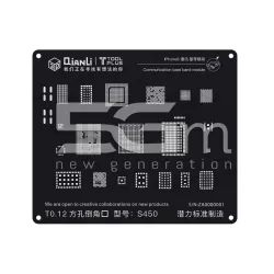 QianLi ToolPlus Pochoir 3D Noir iPhone 8 Module Base Bande S450 | 5G-M