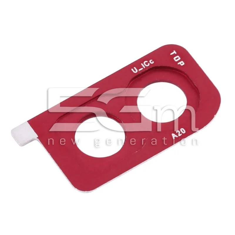 Frame Fotocamera Rosso + Vetrino Samsung SM-A205 A20 | Store Online 5G-M