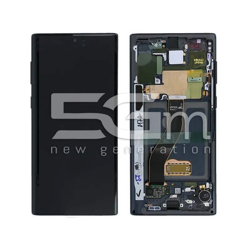 Display Touchscreen Aura Schwarz + Rahmen Samsung SM-N970 Note 10 | 5G-M