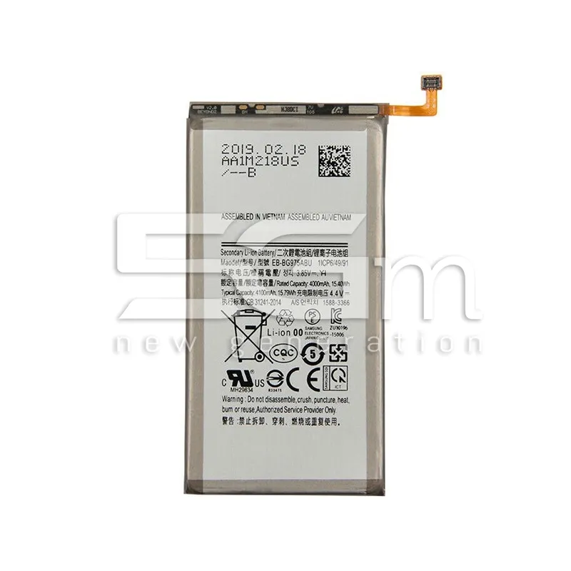 Batteria EB-BG975ABUEB 4000mAh Samsung SM-G975F S10 Plus No Logo | Store Online 5G-M