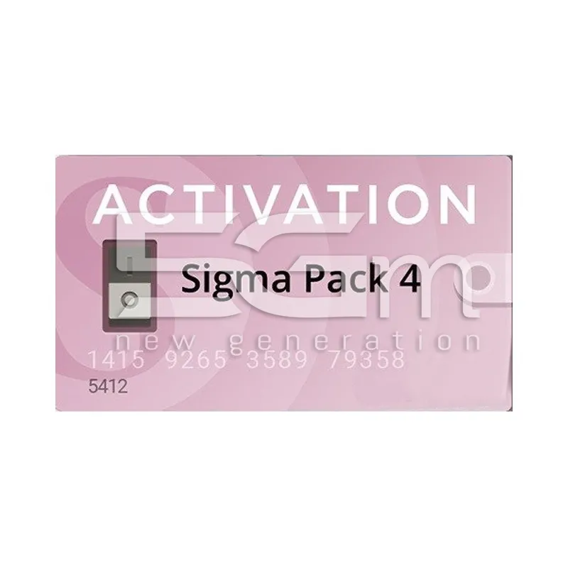Activation Sigma Pack 4 | Store Online 5G-M