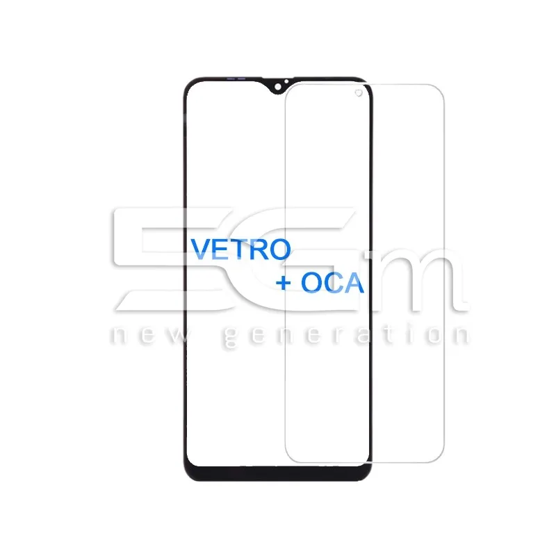 Vetro Nero Con Pellicola OCA Samsung SM-A705 A70