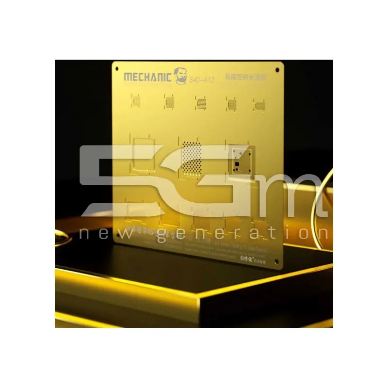 Mechanic S40 3D Groove Arany Acél Sablon A9 CPU | 5G-M