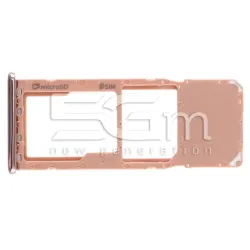 Sim Card + Micro SD Tray Gold Samsung SM-A750 A7 2018