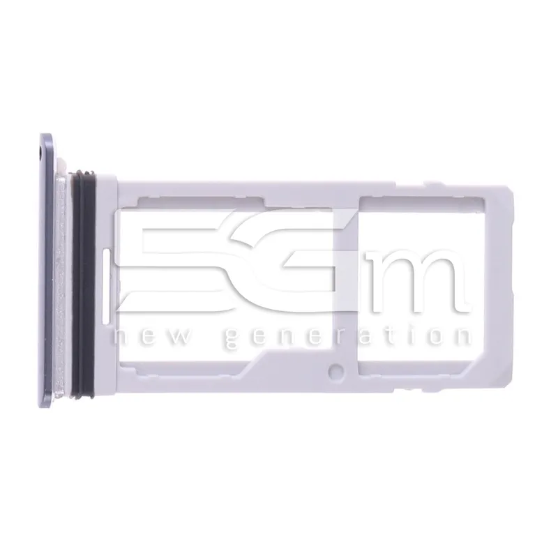 SIM-Kartenhalter + Micro-SD Silber für LG G7 ThinQ G710EM | 5G-M
