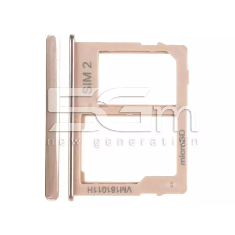 Dual Sim Card + Micro SD Tray Gold Samsung SM-J610 J6+