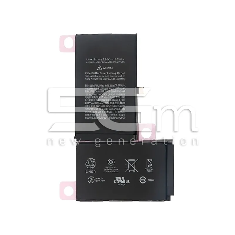 Akkumulátor 3174 mAh QES + Ragasztó iPhone XS Max Logó Nélkül | 5G-M.com