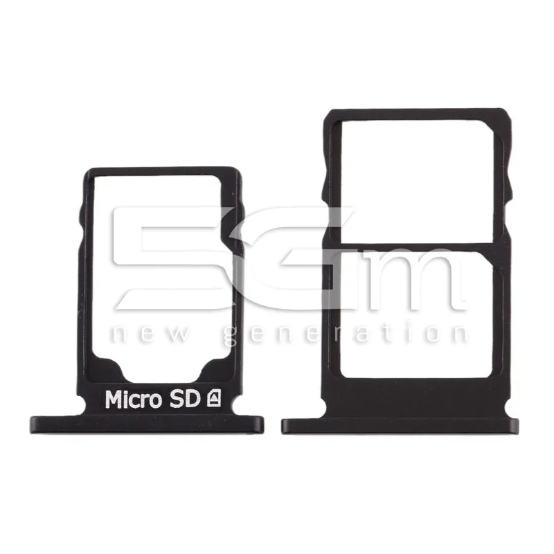 Supporto Sim Card + Micro SD + Memory Card Nero Nokia 5.1 | Store Online 5G-M