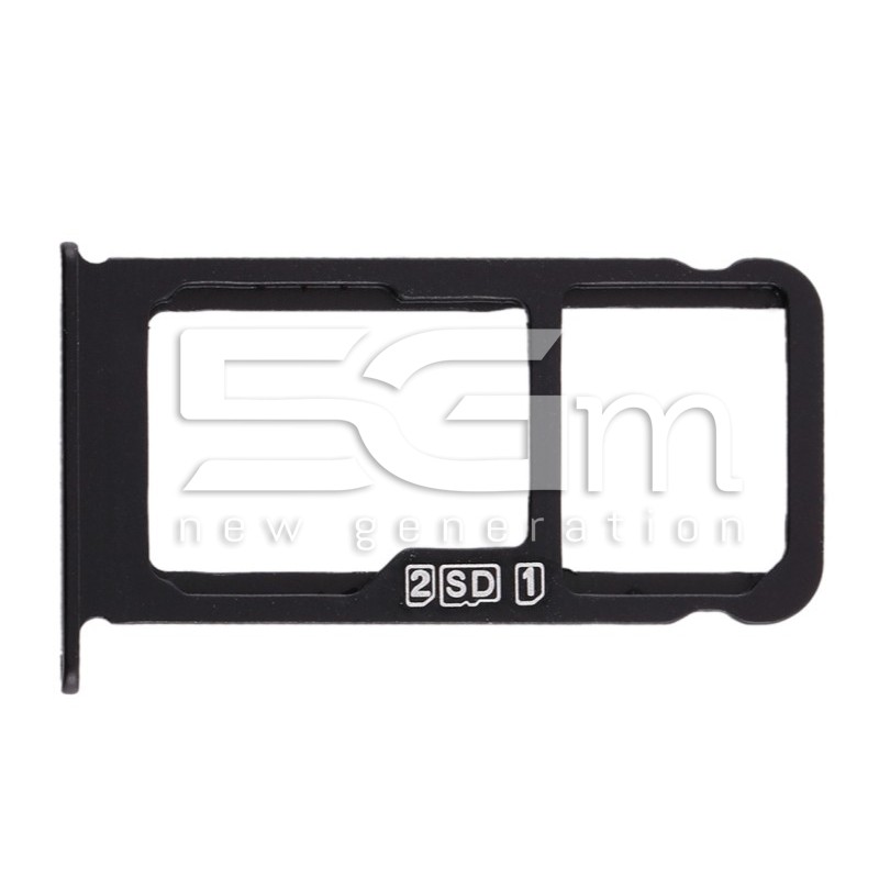 Supporto Sim Card + Micro SD Nero Nokia 6.1 Plus