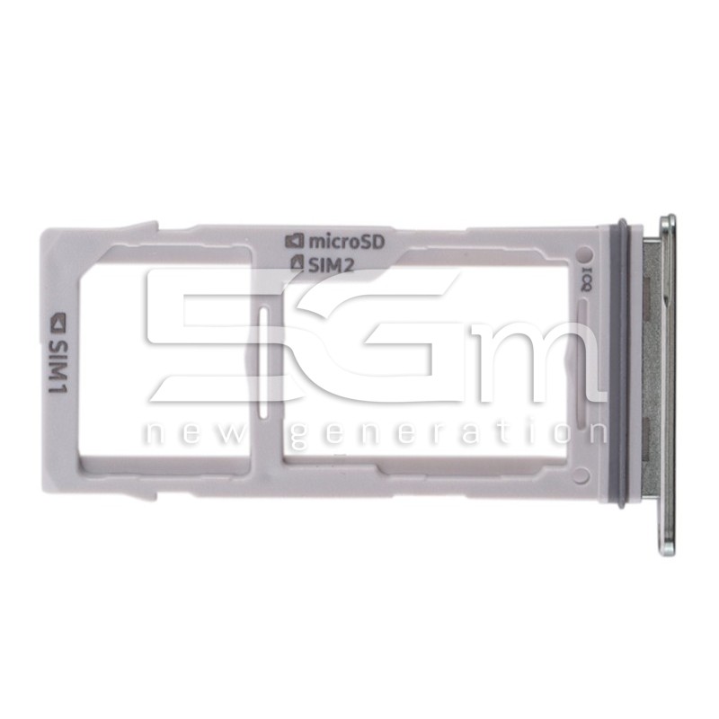 Supporto Dual Sim Card + Micro SD Verde Samsung SM-G975 S10+
