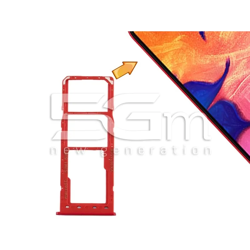 Supporto Dual Sim Card + Micro SD Rosso Samsung SM-A105 A10 | Store Online 5G-M