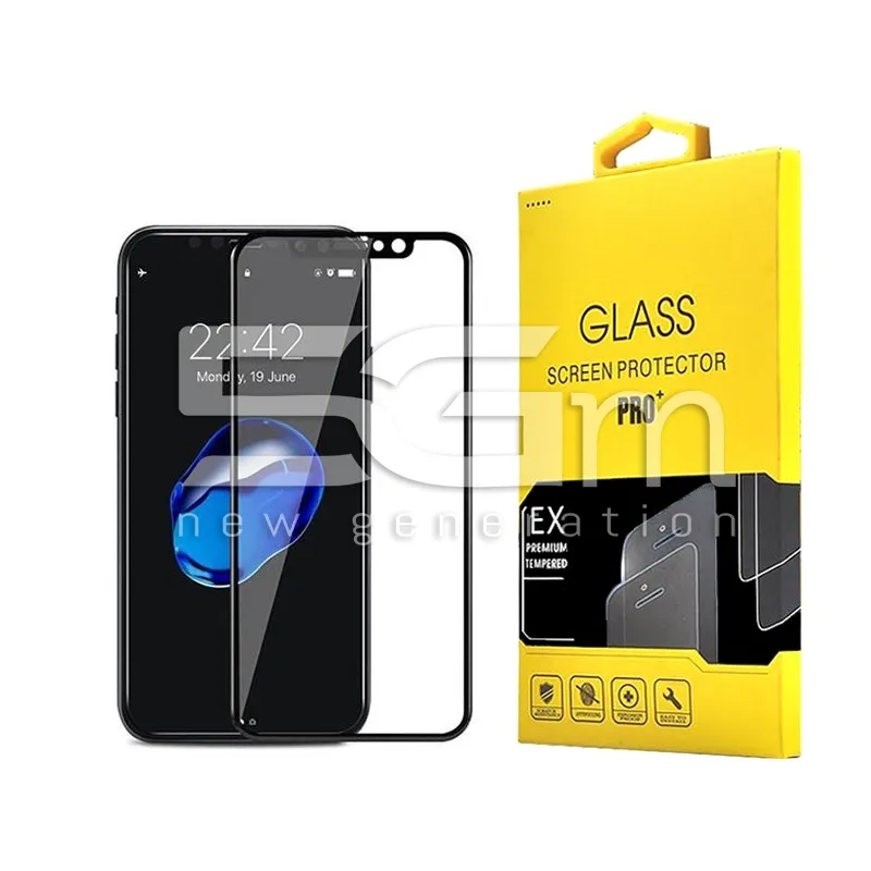 Premium Tempered Glass Protector Black iPhone X | Store Online 5G-M