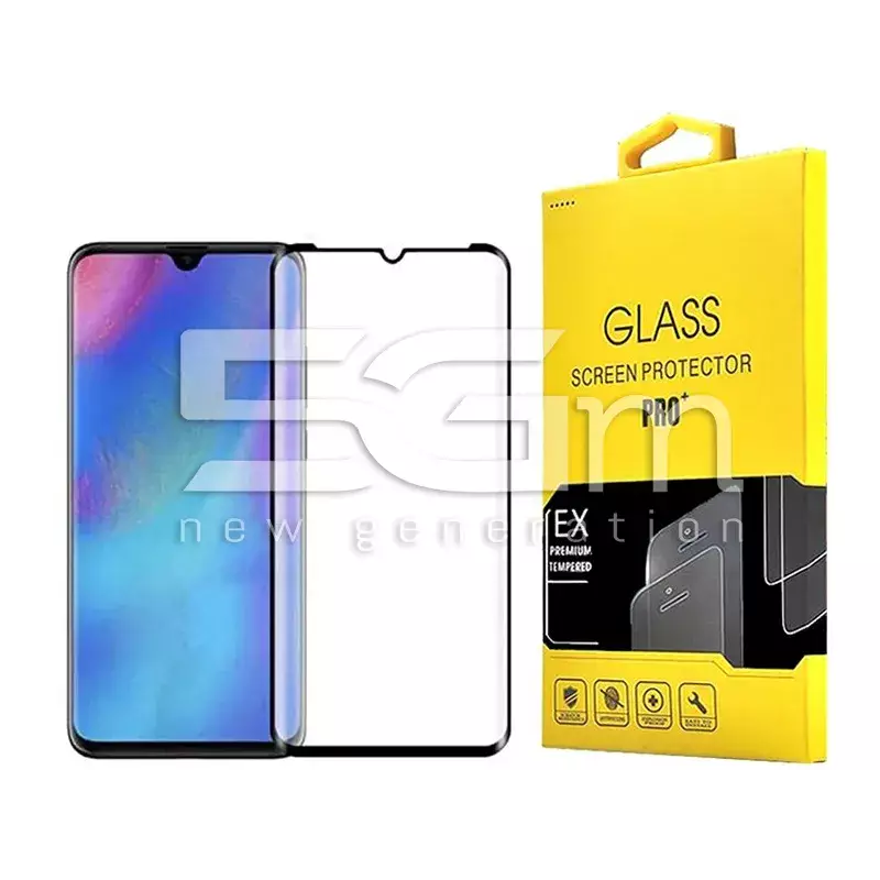 Tempered Glass Black 9H Huawei P30 Lite