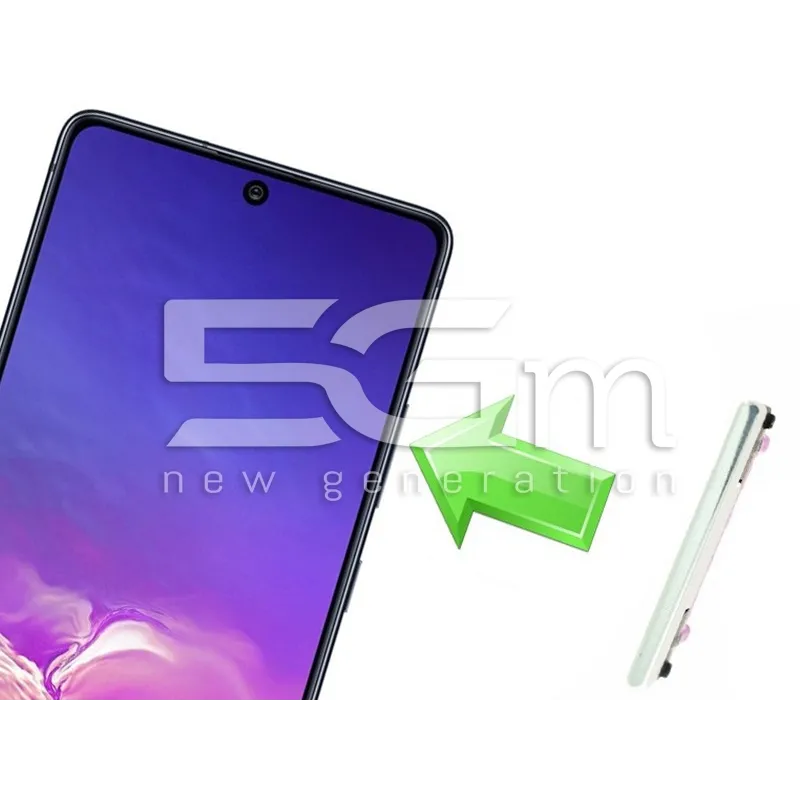 Volume Button White Samsung SM-G770 S10 Lite