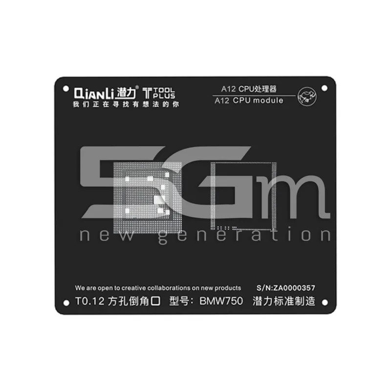 QianLi ToolPlus 2D Stencil Black A12 | Online-Shop 5G-M