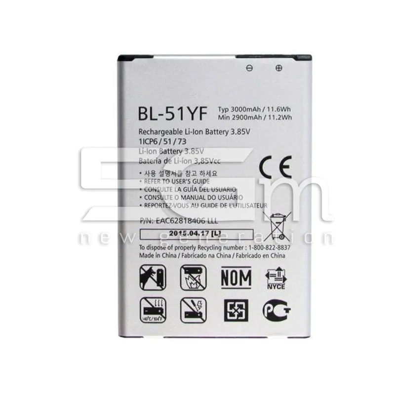 Bateria BL-51YF 3000 mAh LG G4 H815 - G4 Stylus H635 Bez logo | 5G-M