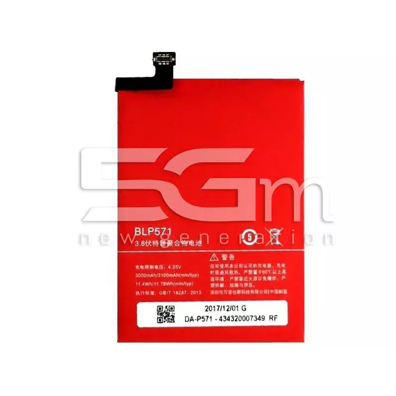 Battery BLP571 3100 mAh OnePlus One No Logo