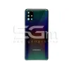 Rückabdeckung Schwarz + Kameraglas Samsung A51 | 5G-M.com