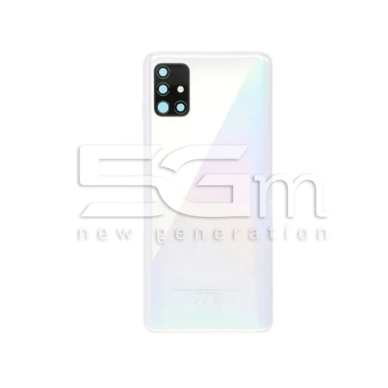 Rückabdeckung Weiß + Kameraglas Samsung SM-A515 A51Ori | 5G-M