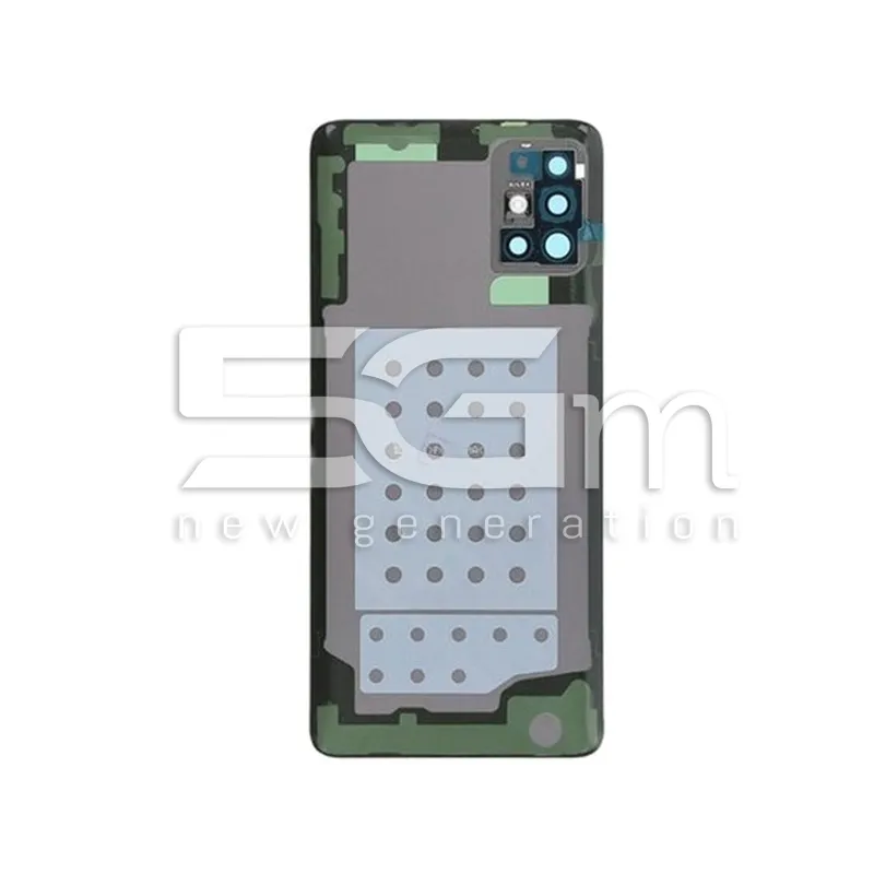 Tampa Traseira Branco + Lente para Câmera Samsung SM-A515 A51Ori