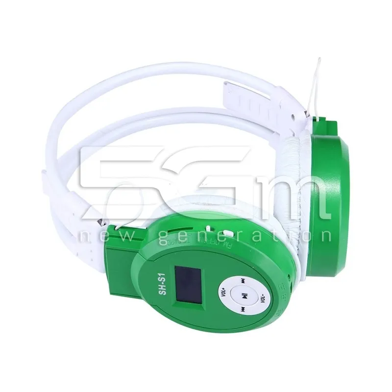 Stereo Headphone Sport + LCD Screen Green | 5G-M Online Store